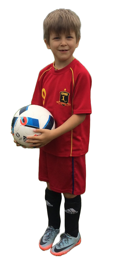 Kind mit Fussball